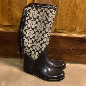 Coach rain boots